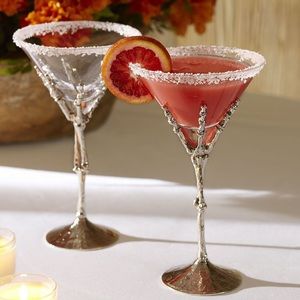 Pottery Barn Skeleton Hand Martini Glasses (x1)